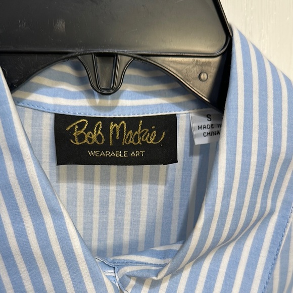 Bold Patterns womens Shirt by Bob Mackie - Blue and Pink - Picture 3 of 3